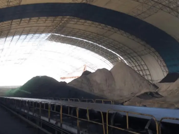 兴义煤棚料仓网架